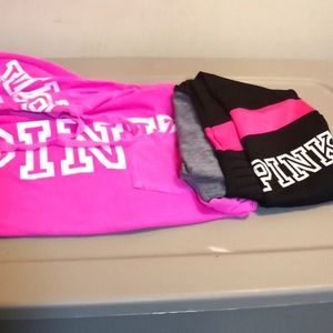 Victoria Secret Pink Long Sleeve Shirt&Leggings